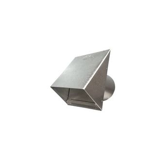 10" Dyer Vent Heavy Gauge Hood with Flapper & Screen, No Tail
