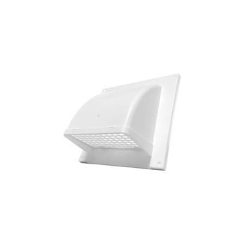 4" Primex SM Side Wall Cap, Surface Mount Wall Vent with Flapper