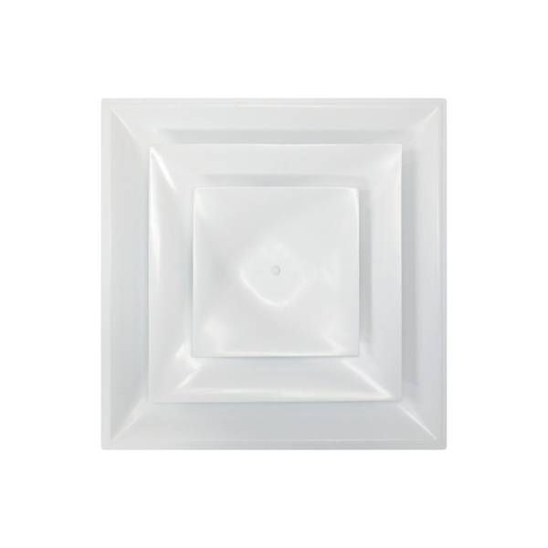 24 x 24 3 Cone T-Bar Diffuser with 10" Neck
