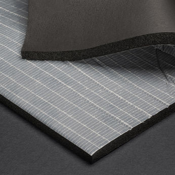 K-Flex 1" x 60" x 50-ft Elastomeric Liner Gray Self Adhering