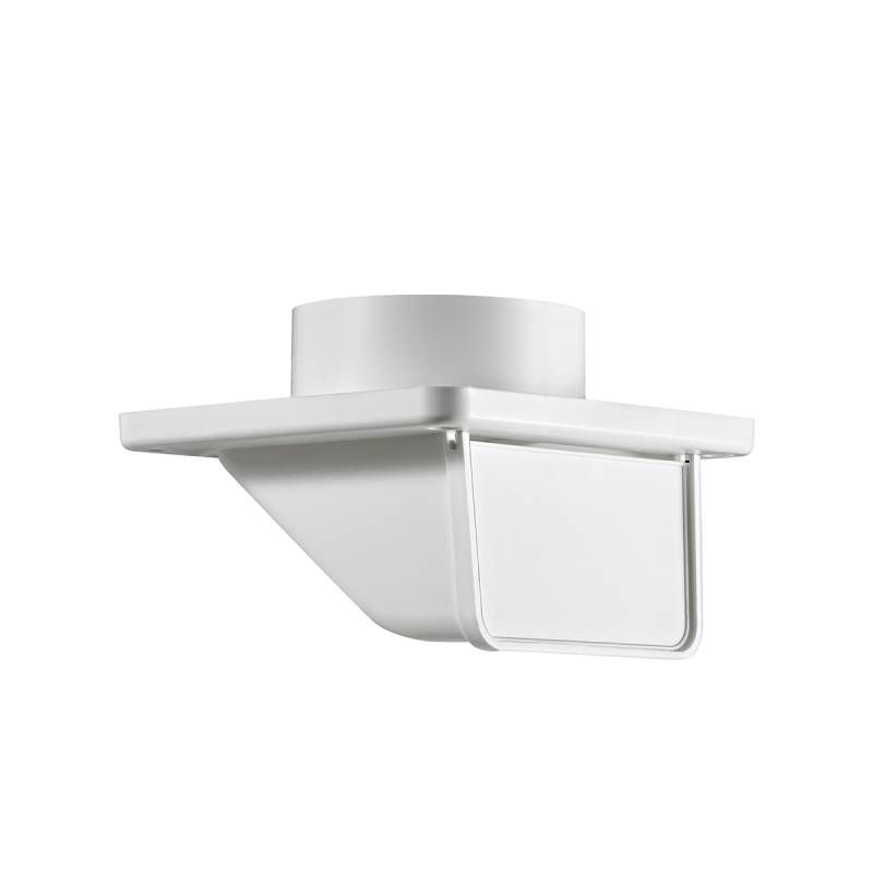 4" Soffit Exhaust Dryer Vent, Damper