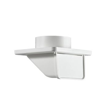 4" Soffit Exhaust Dryer Vent, Damper