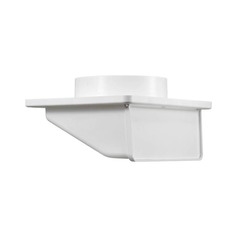 6" Soffit Exhaust Dryer Vent - Damper