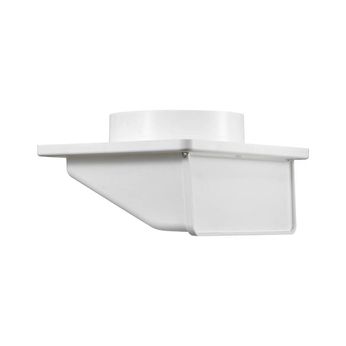 6" Soffit Exhaust Dryer Vent - Damper