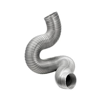 4" x 8-ft UL 2158A Clothes Dryer Transition Duct, Semi-Rigid (Triple-Lock)