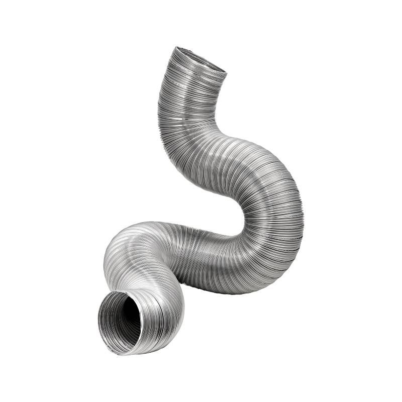 6" x 8-ft Flexible Aluminum Semi-Rigid HVAC Duct (Double-Lock)