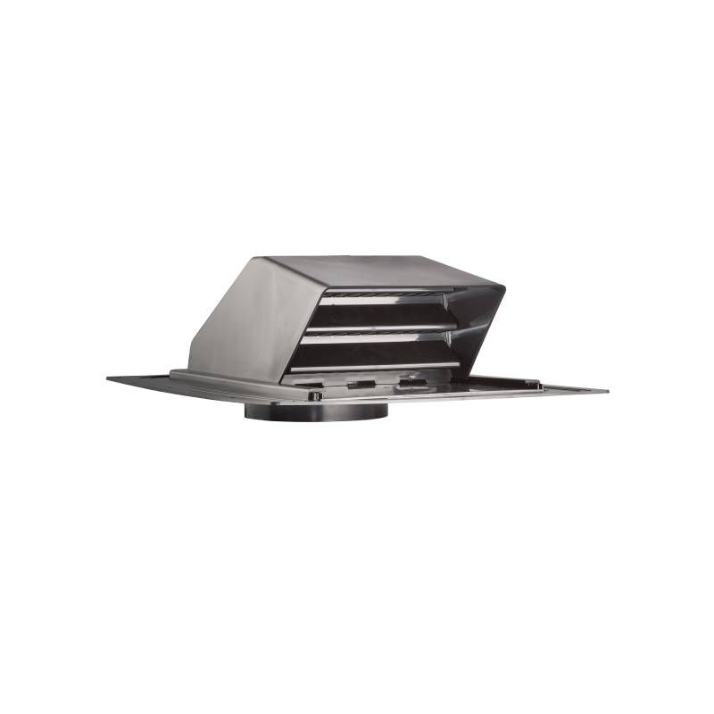 6" Roof Exhaust Vent, Damper, Screen