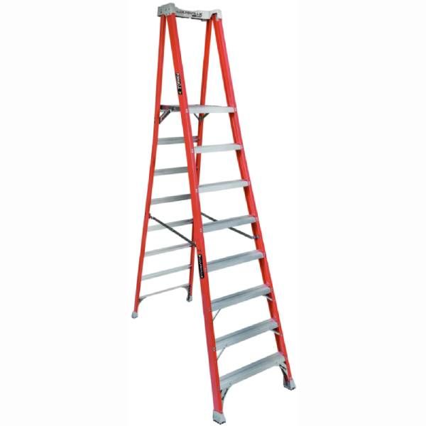 Louisville 8-Foot Fiberglass Pinnacle Pro Platform Ladder