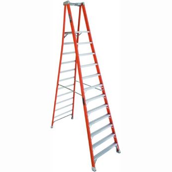 Louisville 12-Foot Fiberglass Pinnacle Pro Platform Ladder