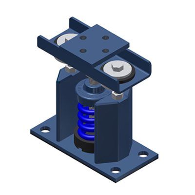 1" Single Deflection Spring Mount, 1350lbs Capacity