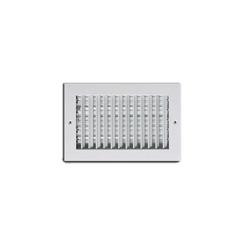 10 x 6 Vertical Adjustable Single Deflection Supply/Multi-Shutter Register