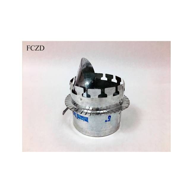 8" Ductboard Collar with Scoop & Damper