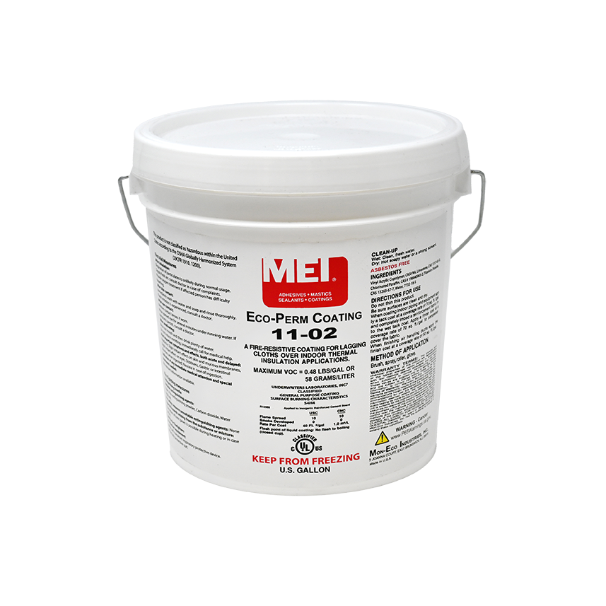 Mon-Eco Waterbased Smooth Eco-Perm Coating White 1 Gallon Pail