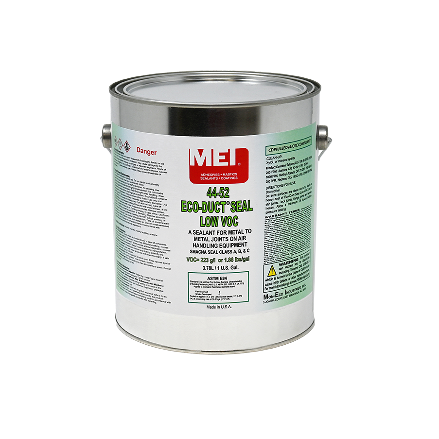 Mon-Eco Eco-Duct Sealant Gray Low Voc 1 Gallon 4 Gallon/Case