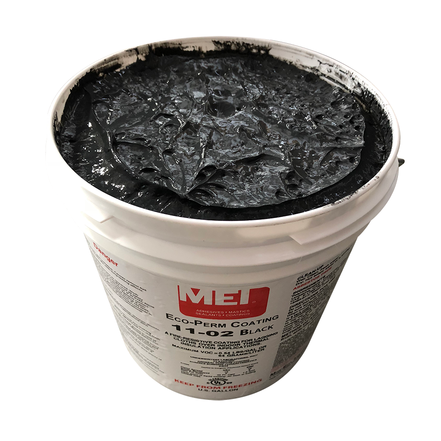 Mon-Eco Waterbased Smooth Eco-Perm Coating Black 1 Gallon Pail