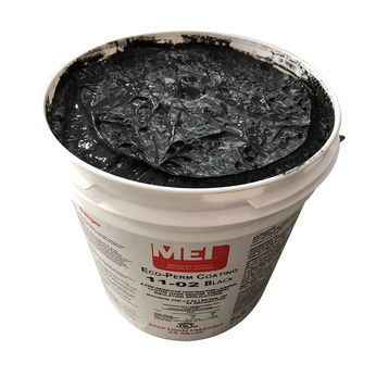 Mon-Eco Waterbased Smooth Eco-Perm Coating Black 1 Gallon Pail