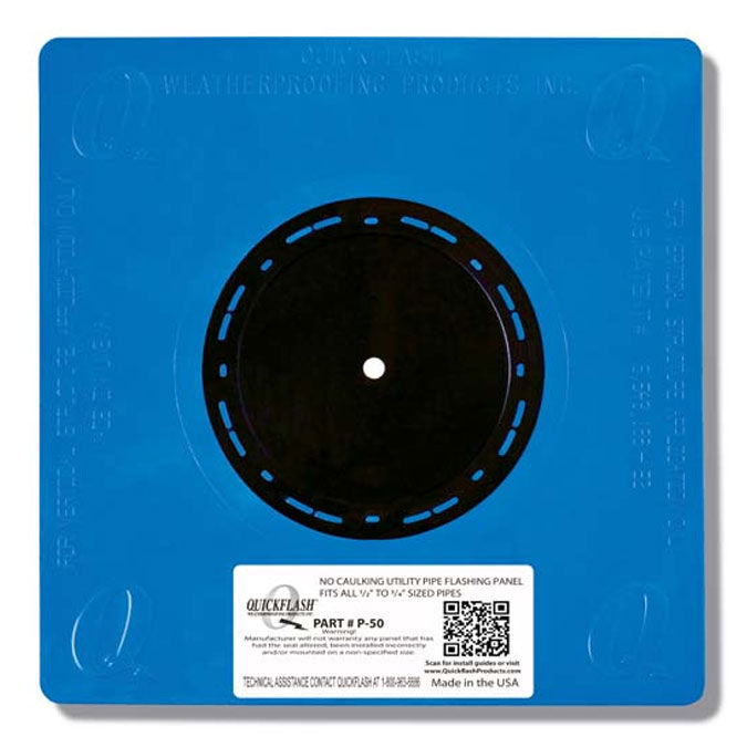 1" Quick Flash Pipe Flashing Panel
