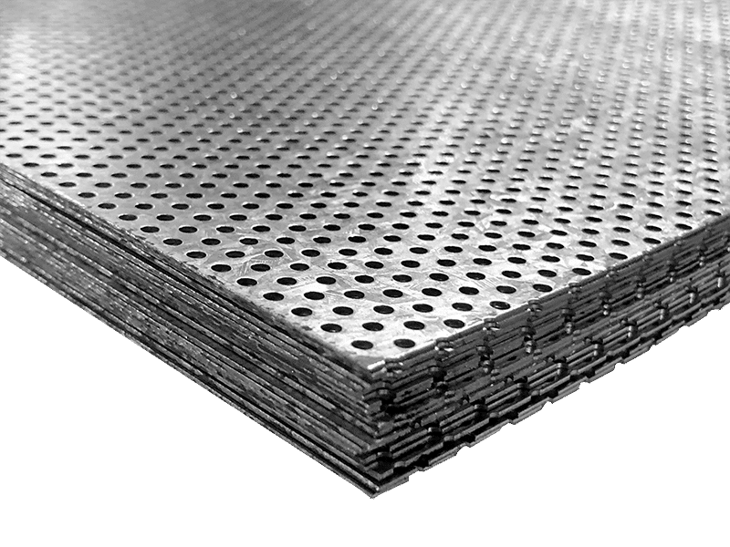 22 Ga 4-ft x 10-ft Perforated Stainless Steel 3/32 holes on 5/32 Center