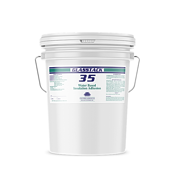 Polymer Glasstack 35 Waterbase Adh 53Gal