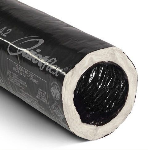 4 x 25-ft Black Jacket Flex Duct R4