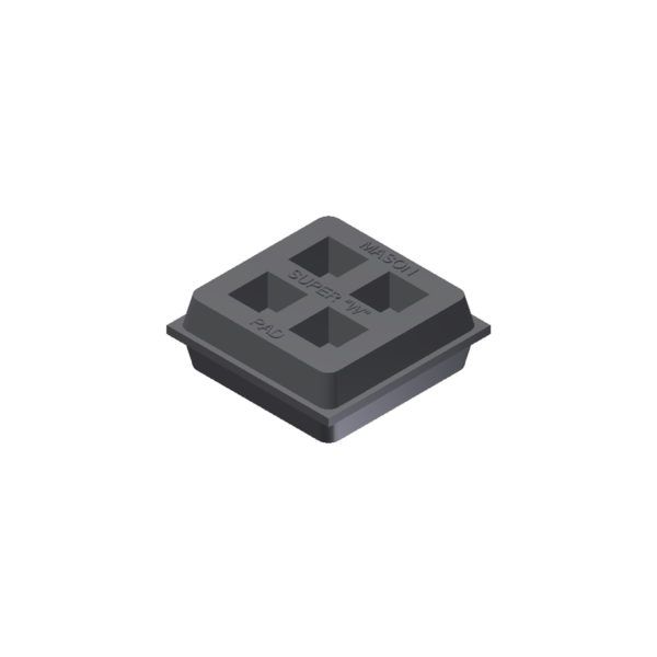 18" x 18" x 3/4" consisting of 36 - 3" square modules (per sheet)