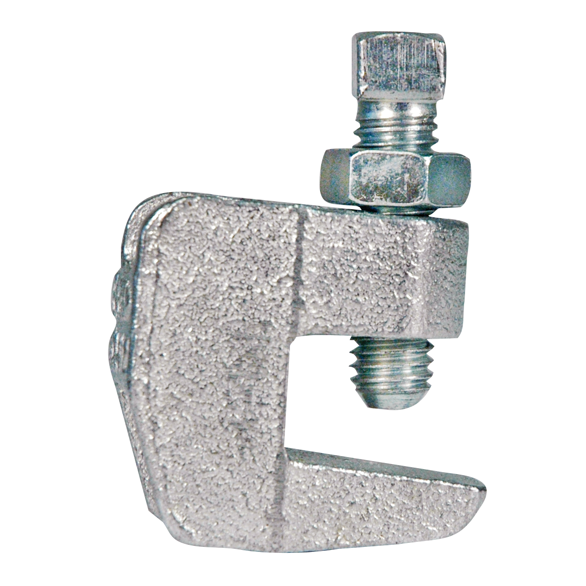3/8" Plated Small Mouth Cast Beam-Clamp with Lock Nut 100/box
