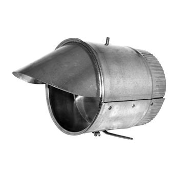 8" Spin-in with Scoop & Damper for Metal