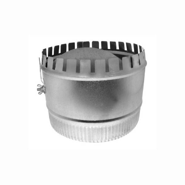 8" Flat Collar (Long Style) with Damper