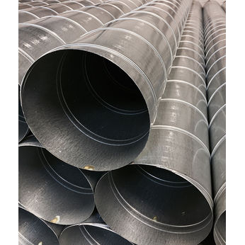 18" 24 Ga Galvanized Spiral Pipe