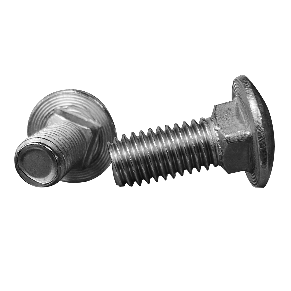 Ductmate 3/8" x 1" Carriage Bolt & Nut Aluminum