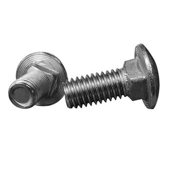 Ductmate 3/8" x 1" Carriage Bolt & Nut Aluminum