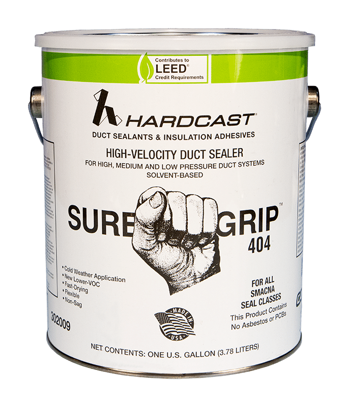 Hardcast Sure-Grip™ 404 Solvent-Based Duct Sealant 1 Gallon Pail