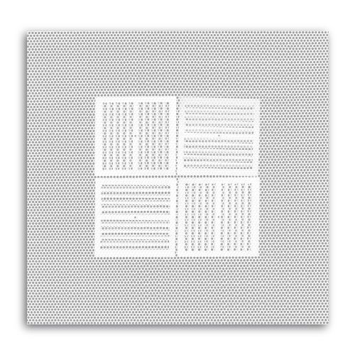 Model 1010MAR 24 x 24 Perforated Return with R6 Insulated Back T-Bar Lay-in