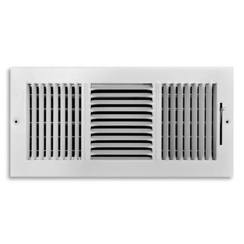 Model 103M 14 x 6 3-Way Stampled Louver Multi-Shutter Register
