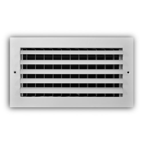 Model A301HM 12 x 6 1-Way Adjustable Aluminum Curved Blade Register with Multi Shutter Damper