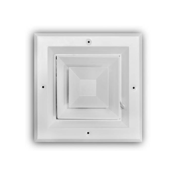 Model A504M 6 x 6 4-Way Diffuser with Multi-Shutter Damper