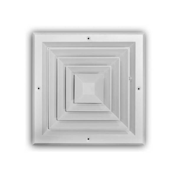 Model A504M 10 x 10 4-Way Diffuser with Multi-Shutter Damper