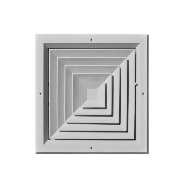 Model A504M 12 x 12 4-Way Diffuser with Multi-Shutter Damper