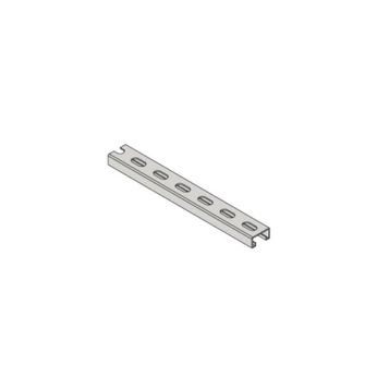 14Ga Channel Strut with Short Slots 20-ft, 13/16 x 1-5/8 306 Stainless Steel Strut