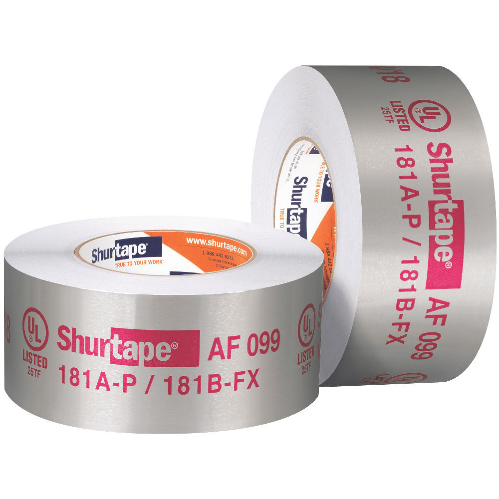 3" UL181 Red Letter Aluminum Foil Tape, 16 rolls/case