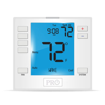 Pro1 IAQ 3H/2C 7-Day Thermostat, Battery or Hardwired
