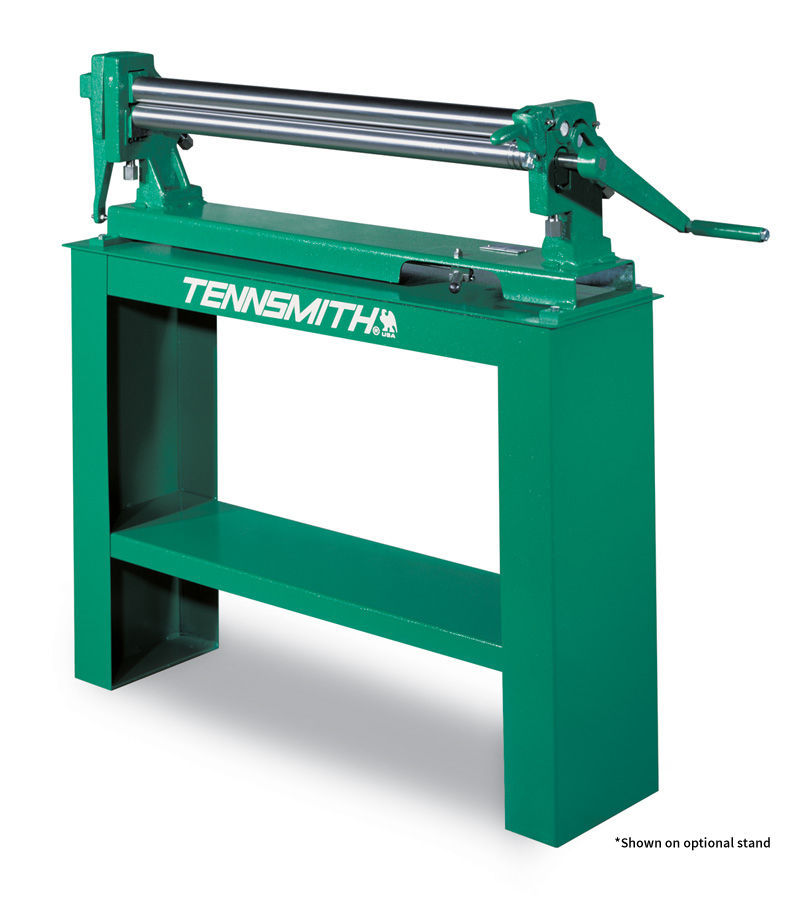 Tennsmith Manual roller, 42" wide with 2" diameter rolls and a 24 Ga Galvanized capacity