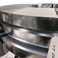 3.5 Wide Galvanized Vane Coil, .019 Min, 750#/Coil