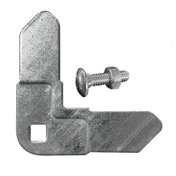 Ductmate WDCI J Corner, 11Ga, 3/8" Square Hole with Nut and Bolt 200/Box